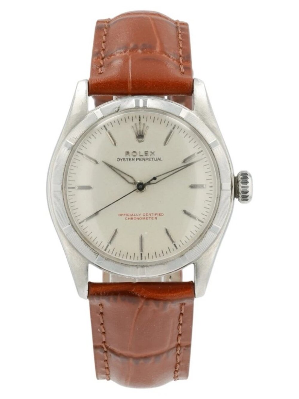 Rolex Oyster Perpetual Silver Dial Steel 34mm Automatic Men’s Watch